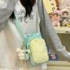 Dopamine contrasting small bag women's new commuter messenger bag outdoor cycling yoga sports water cup bag shoulder bag