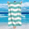 Strandtuch Schnelltrocknend Badetuch Outdoor Mikrofaser Gestreift Bedruckt Weich Saugfähig Handtuch Sommer