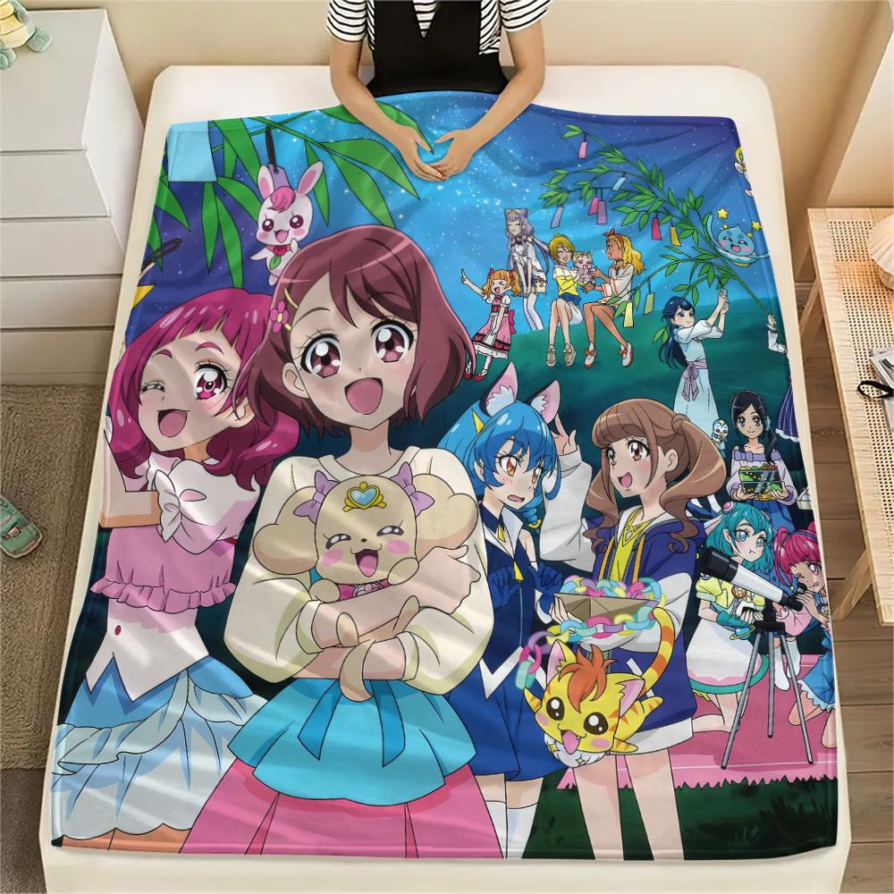 Pretty Cure Retro Style Blanket, Pretty Cure Fan Soft Throw, Perfect Gift.chl