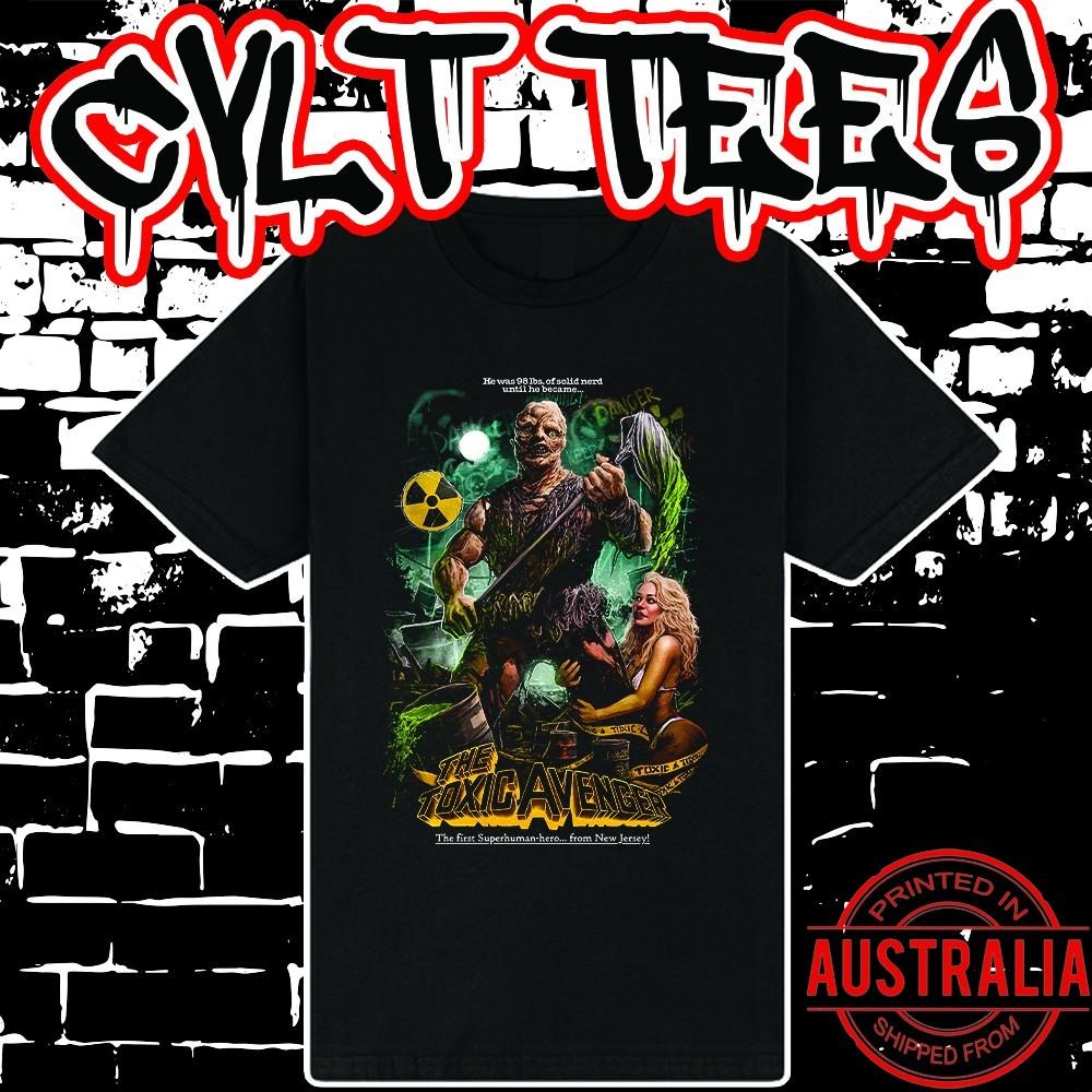 The Toxic Avenger Movie Shirt ~ Premium Black Gildan Cotton Tee Unisex T-Shirt M