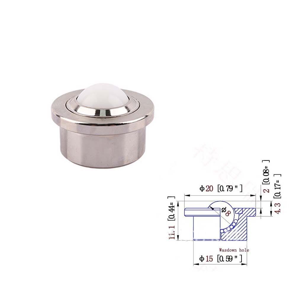 

Апаратний ШП Кульковий Ролик Сталевий Універсальний Шків Ролики Нейлоновий Кульковий Ролик Колесо Меблі