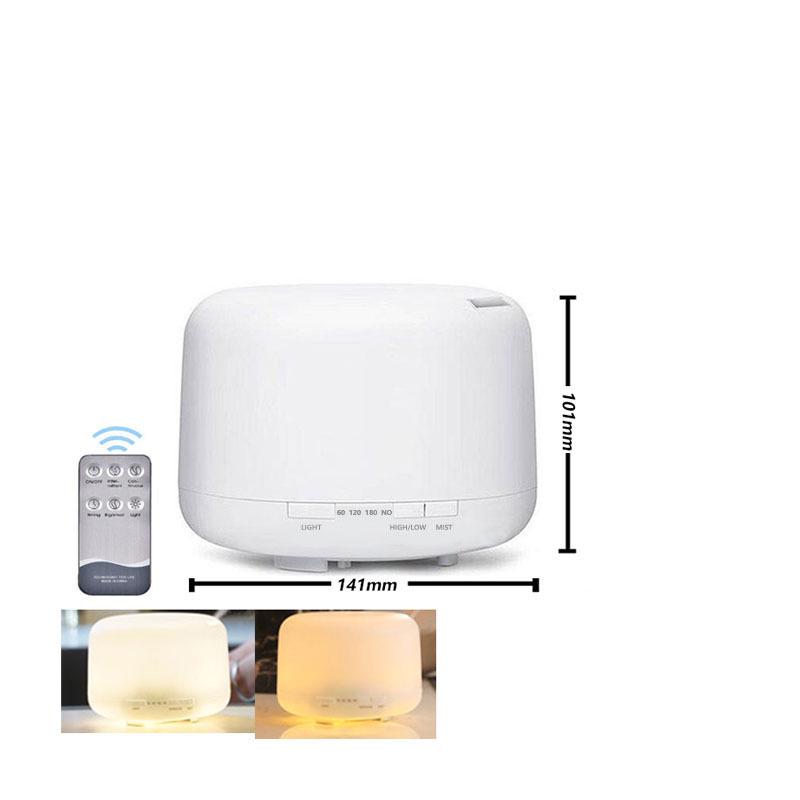 500ML Ultrasonic Air Humidifier & Aroma Diffuser - Muji Style, USB, Large Capacity
