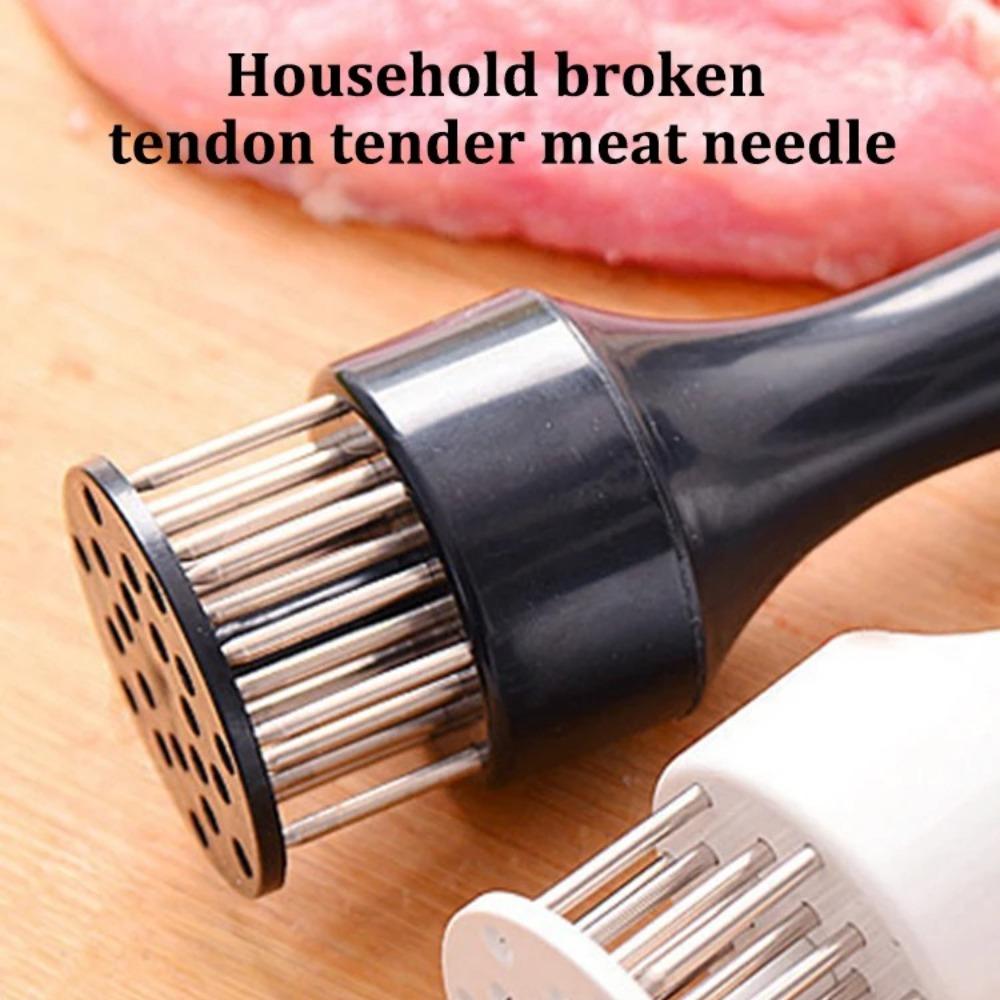 White Handheld Use Household Tender Meat Needle with Broken Tendons Pork Chop Chicken Chop Chicken Wings Meat Needle Hammer