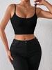 Casual Double Layered Tank Top U Neck Crop Tops Women Summer Camis Solid Color Camisole Fashion Tube Female Sleeveless Cropped Vest Y2K Clothes