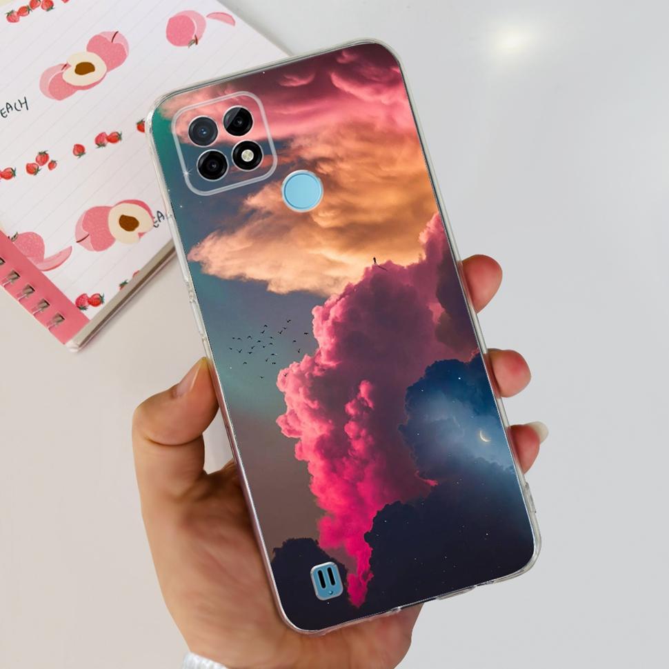 For Realme C21Y Case RMX3261  RMX3263 Cute Cartoon Cover Soft Silicone Phone Case For Realme C 21Y C21Y Bumper