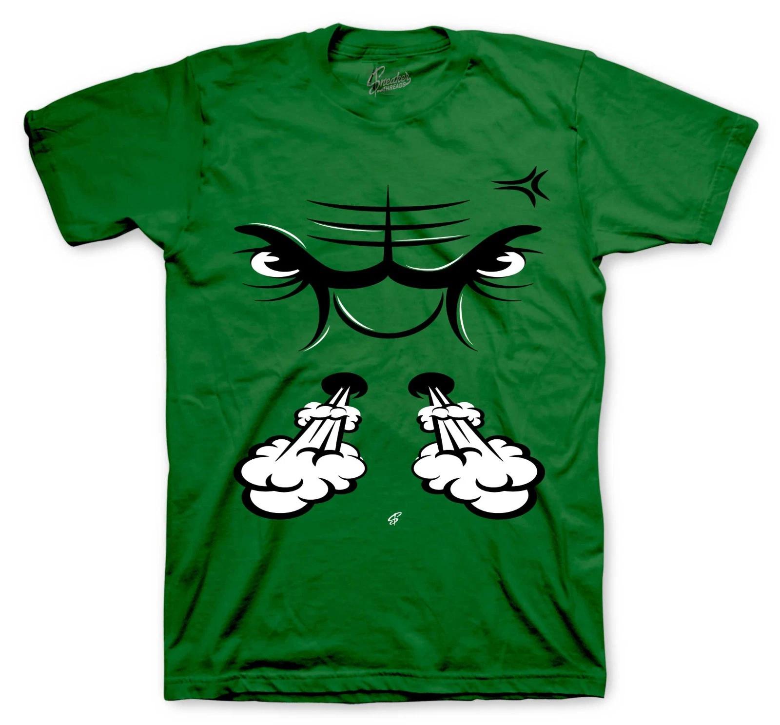 PRO GREEN Shirts To Match Retro 1 Pro Green Fir Sneaker Tees - Raging Face Shirt S