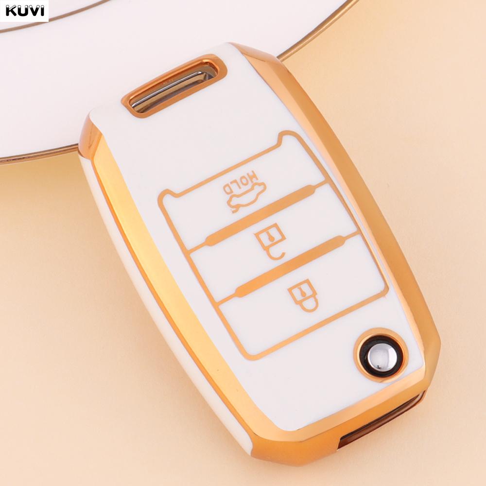 

Kuvi Tpu Car Flip Key Case Cover Shell For Kia Rio 3 K2 K3 K4 K5 Sportege Picanto Optima Soul Ceed Sorento Forte Stinger Cerato