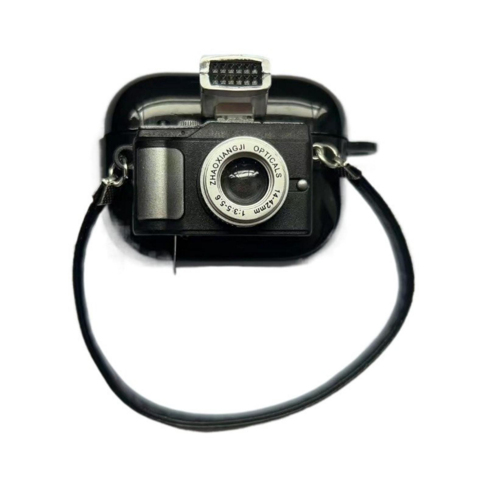 

Ретро Чехол для наушников-камеры Для Защитного чехла для креативных наушников чёрный