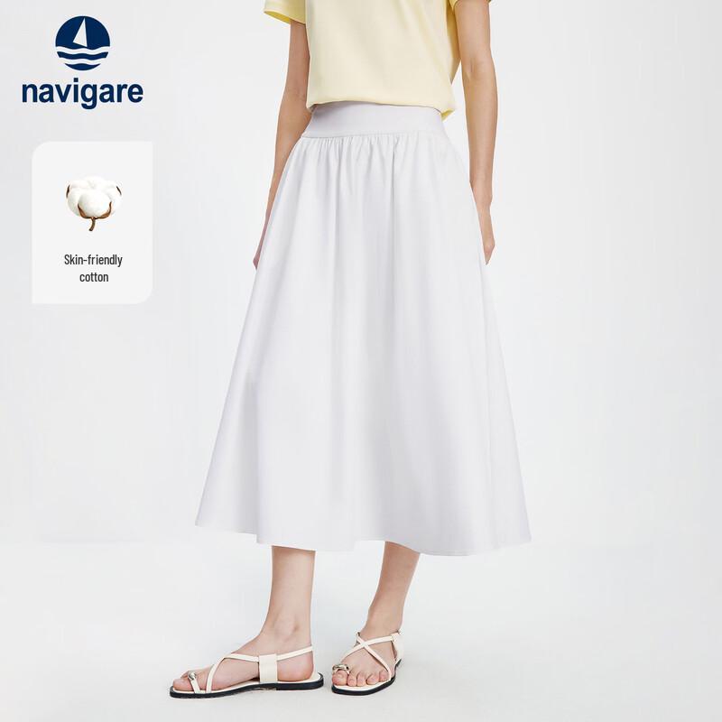 Navigare Women s Pleated A-Line Long Skirt XL