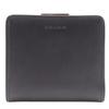 Logo Bi-Fold Wallet Gamaguchi Black Calfskin Women Used