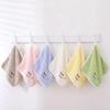 5pcs Set of Baby Soft Absorbent Towels Coral Velvet Cartoon Embroidered Animal Children's Hand Towels Newborn Square Face Towels