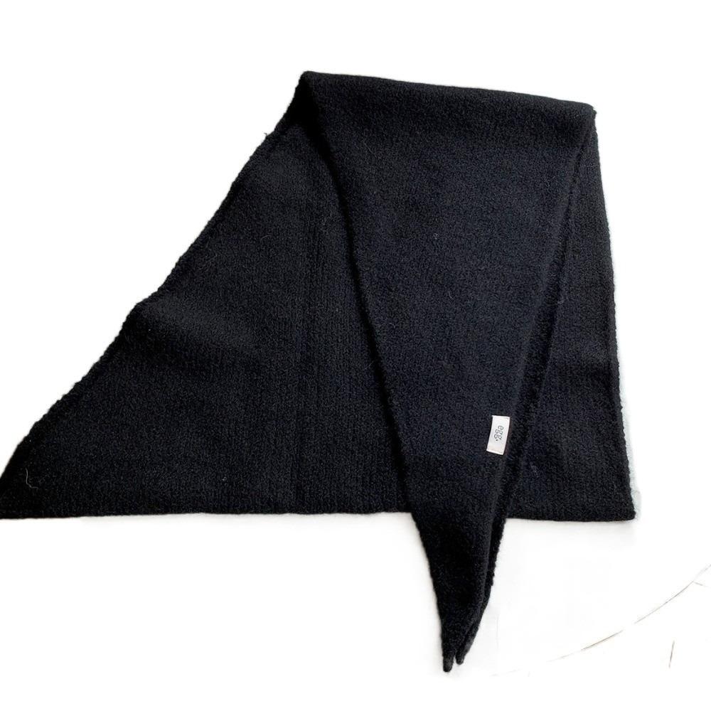 Bright Design Knitted Scarf Solid Color Triangle Scarf Baotou Style Winter Scarf  Casual Wear