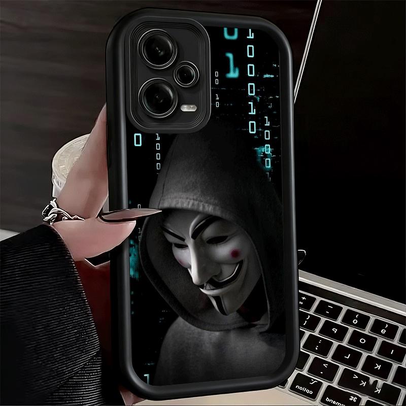 Phone Case for Xiaomi Redmi Note 15 14 13 Pro Plus Anonymous V Mask Shell 12S 11 11S 11T 5G 14S Soft Silicone Funda
