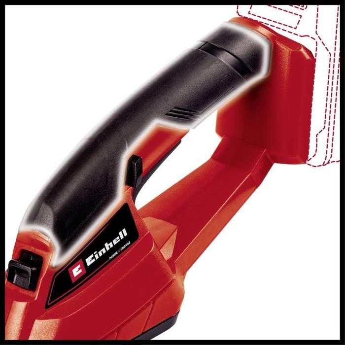 Einhell 3410382 power x-change gc-cg 18/1 li-solo sans fil cisaille à gazon sans batterie, sans chargeur 18 v