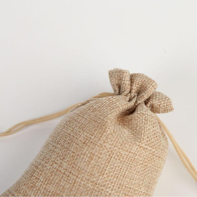 10Pcs Cotton And Hemp Bundle Pocket Gift Bag For Children'S Day Gift Packaging Bag Diy Candy Wedding Product Packaging