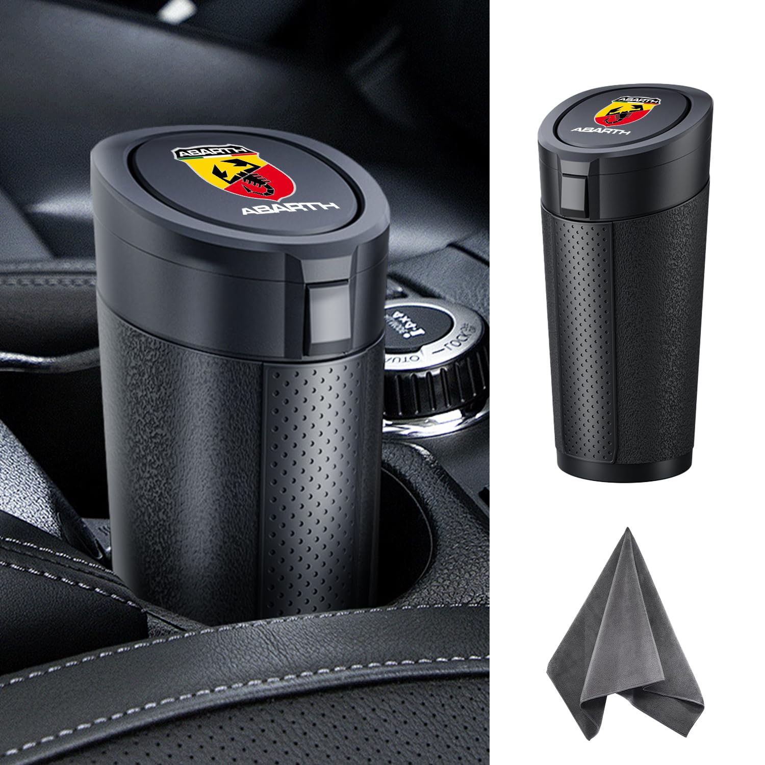 

Abarth Car Trash , Slim, Bottle Type, Soft Trash , 2 Ways to Open Abarth чёрный