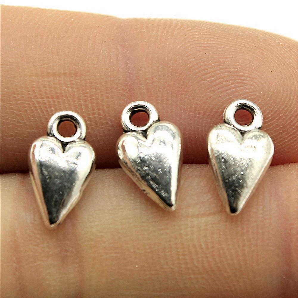 Charms Peach Heart Love Pendants Wedding Jewelry Findings QC094