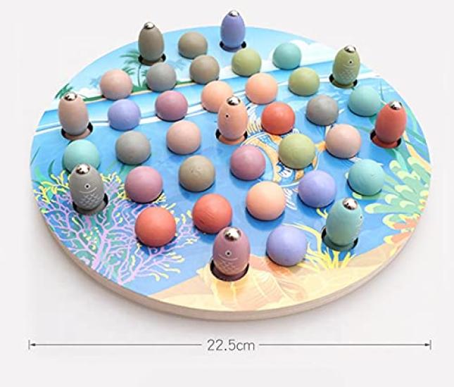 Magnetic Fish, Multifunctional Learning Game Toy for Kids, Montessori Fishing Early Educational Toy with Clip Magnetic Beads