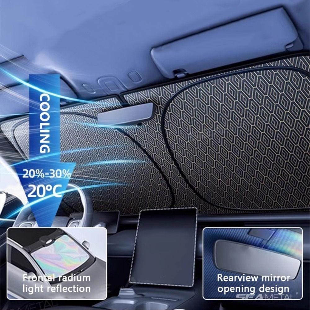 Thicken Auto Sun Protection Visor 5-Layer Car Sun Shade Car Windshield Cover  Front Sunshade