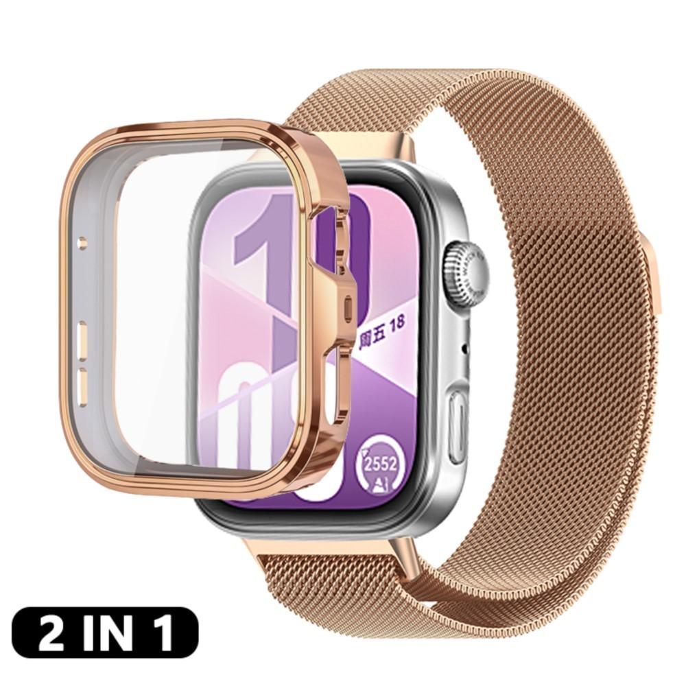 Case+Milanese loop Band for Huawei Watch Fit 4 Pro strap Accessories metal Stainless Steel correa Bracelet for huawei fit 4 band