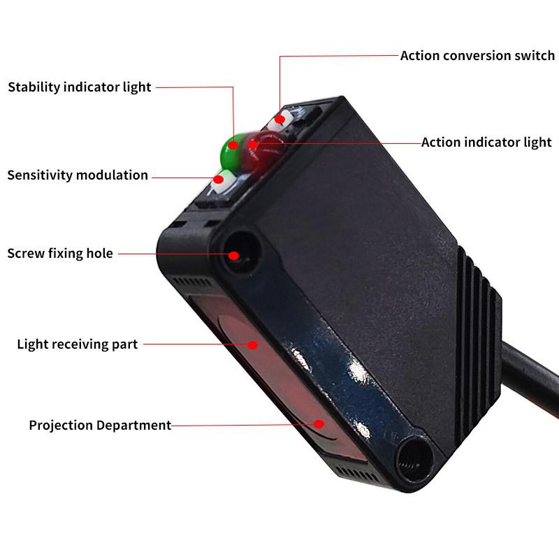 Red LED sensor photoelectric switch CX-441 CX-421 CX-481NPN PNP Diffusion Type Proximity Switch With Reflective Plate