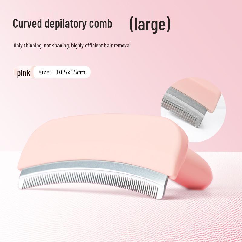 Two-in-One Cat Hair Thinning Comb: Deshedding Tool for Short and Long Hair in Small Pets