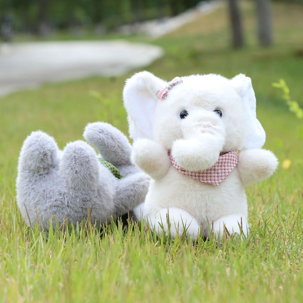 Scarf Elephant Plush Doll Cute Animal Plush Toy Doll Wedding Throwing Doll Children Gift