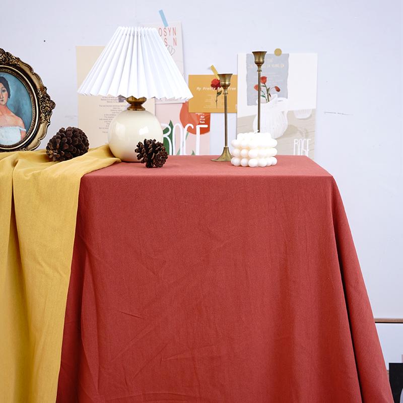 French Retro White Cotton Tablecloth - 100% Cotton Twill, Ideal for Outdoor Weddings, Photo Backdrops, and Dessert Tables 70x70cm Fringed (Small)