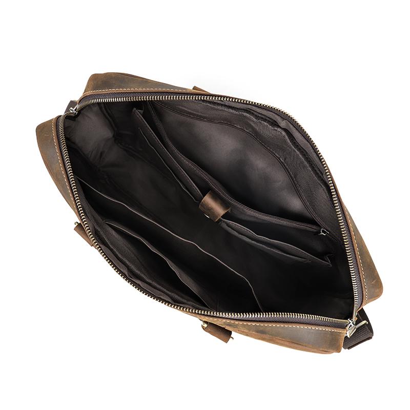 CONTACT S Мужской портфель из натуральной кожи 14 — фото 2