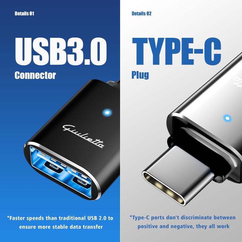 Car Stickers For Alfa Romeo For Alfa Romeo Car Type-C To USB Power Adapter Fast Data Transfer and Charging Adapter 159 Giulietta