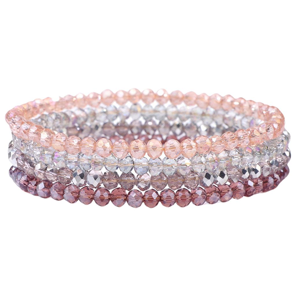 Multilayer Crystal Bead Bracelet for Women Elegant Styles Fashion Jewelry Accessory Special Gifts for Trendy Ladies