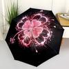 1pc Floral Sparkle Automatic Open/Close Umbrella Compact Folding Umbrella, All-Season Portable Umbrella for Women/Men124