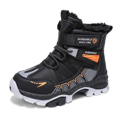 Invierno Niños Moda Forro Polar Cálido Caña Alta Exterior Algodón Botas Botas de Nieve Zapatos de Algodón Casual