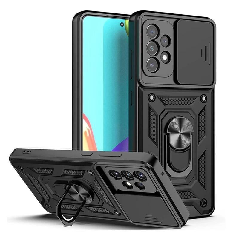 

Противоударный чехол для телефона со слайд-камерой для Samsung Quantum 2 A82 A22 A71 A32 A51 A42 5G S21 S20 Ultra S20FE Note 20, ультрамагнитная крышка-подставка