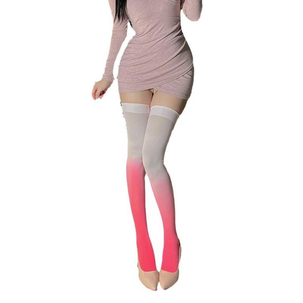 Gradual Change Over Knee Socks JK Thigh Socks Lolita Color Matching Stockings