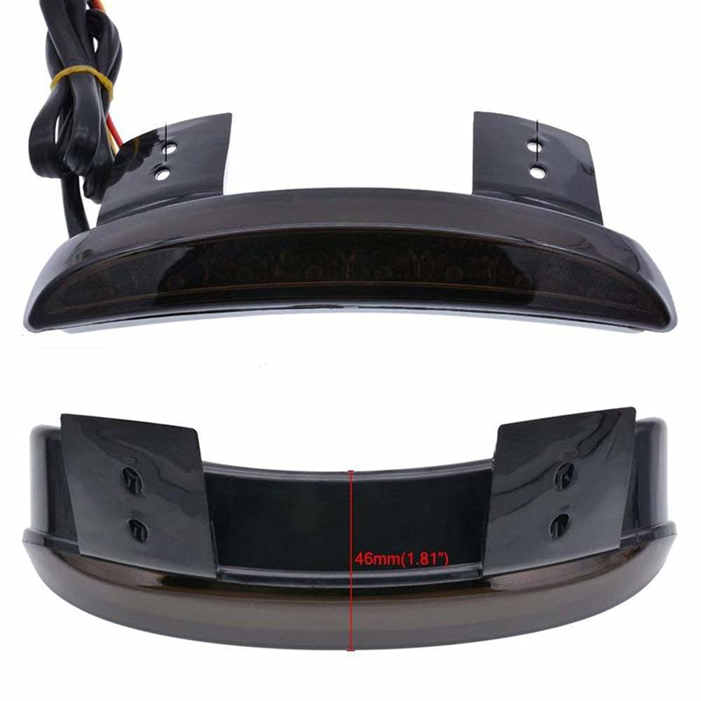 JIAHER Motorcycle Tail Light, Chopped Rear Fender Edge LED Break License Plate Tail Light, Stop Running Light, Turn Signal Lamp for Sportster