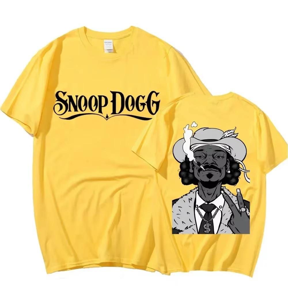 Hot Sale Rapper Snoop Dogg Graphic T Shirt Men's Hip Hop Fashion Style Funny T Shirts Summer Unisex Oversized T-shirt Streetwear