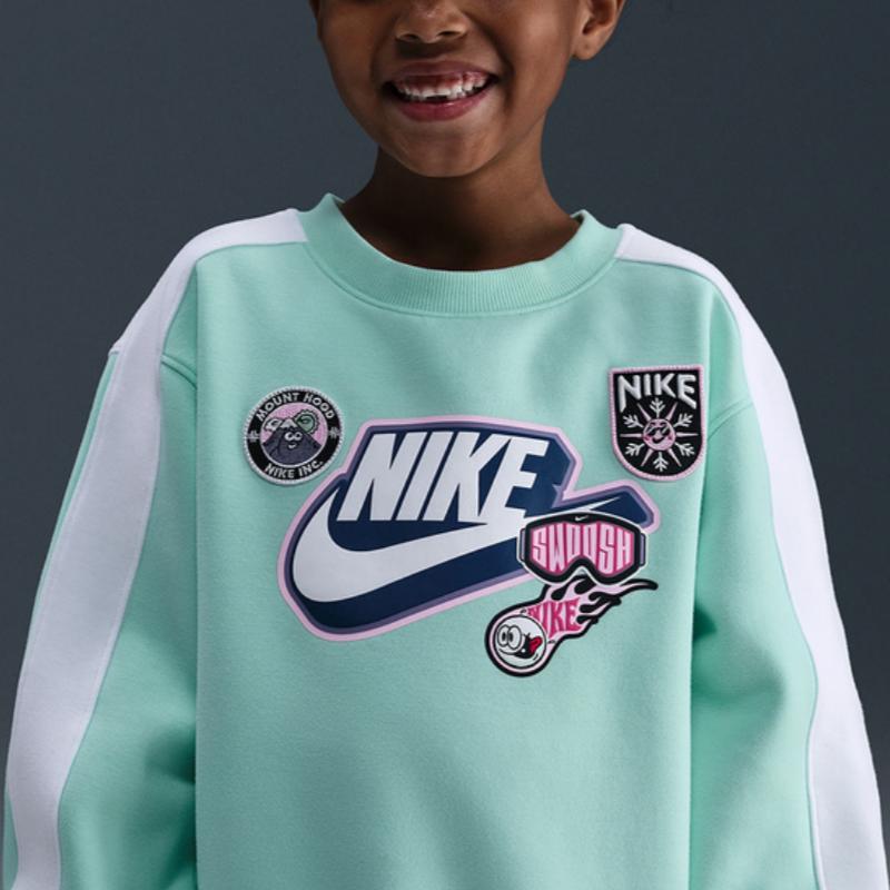 Nike Sweatshirt Gestrickter Pullover Einfache Kinder Oberteile IO5970-353