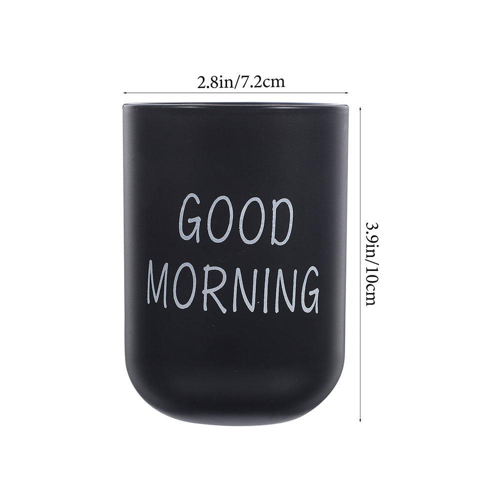 

1pcs Black Plastic Bathroom Tumbler Cup Toothbrush Holder For Makeup Brushes Storage Rinse Mug Reusable Travel Tumbler чёрный