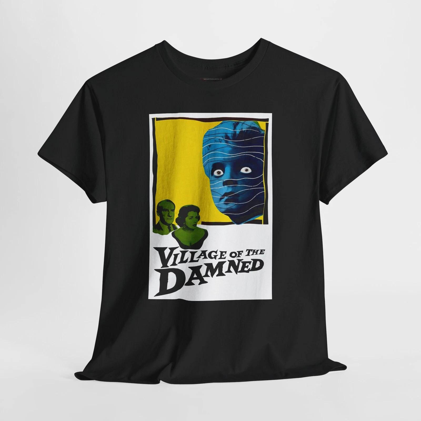 Village of the Damned 1960 Retro Movie Poster Horror Unisex Graphic T-Shirt M