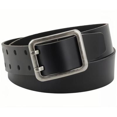 Men’s XXL Genue Leather Belt – Wide 4.5 Cm MADE IN GERMANY Black Belt with Vintage Silver Buckle – Big & Tall Size Up To 140 Cm