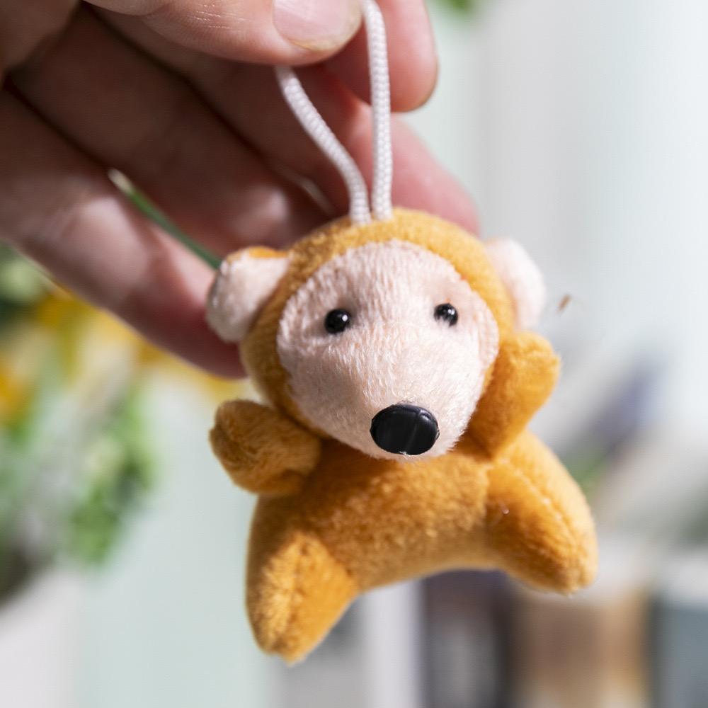 24Pcs Cartoon Mini Animal Plush Toys Children Favor Doll Kawaii Keychain For Kid Birthday Christmas Party Gifts