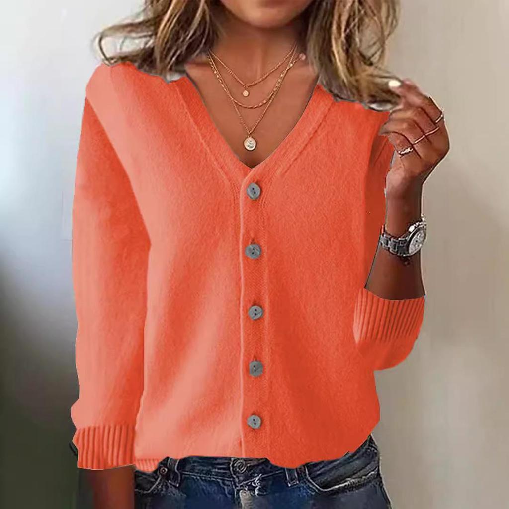 Women's Plus Size Long Sleeve Cardigan - Spring/Summer Lightweight Sweater Jacket