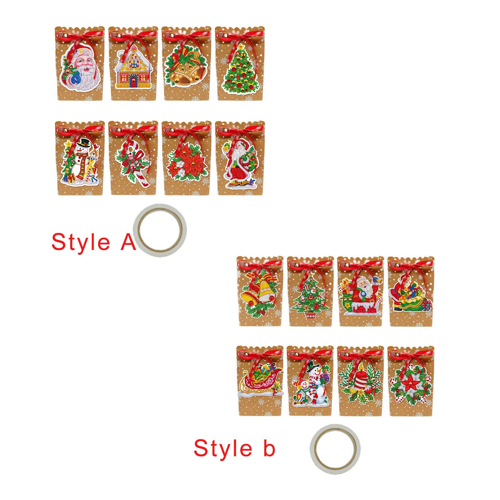 

8 рождественских подарочных пакетов, крафт-бумага, рождественские конфеты, сувениры на рождественскую вечеринку, многофункциональный праздничный упаковочный пакет, мешок для подарков