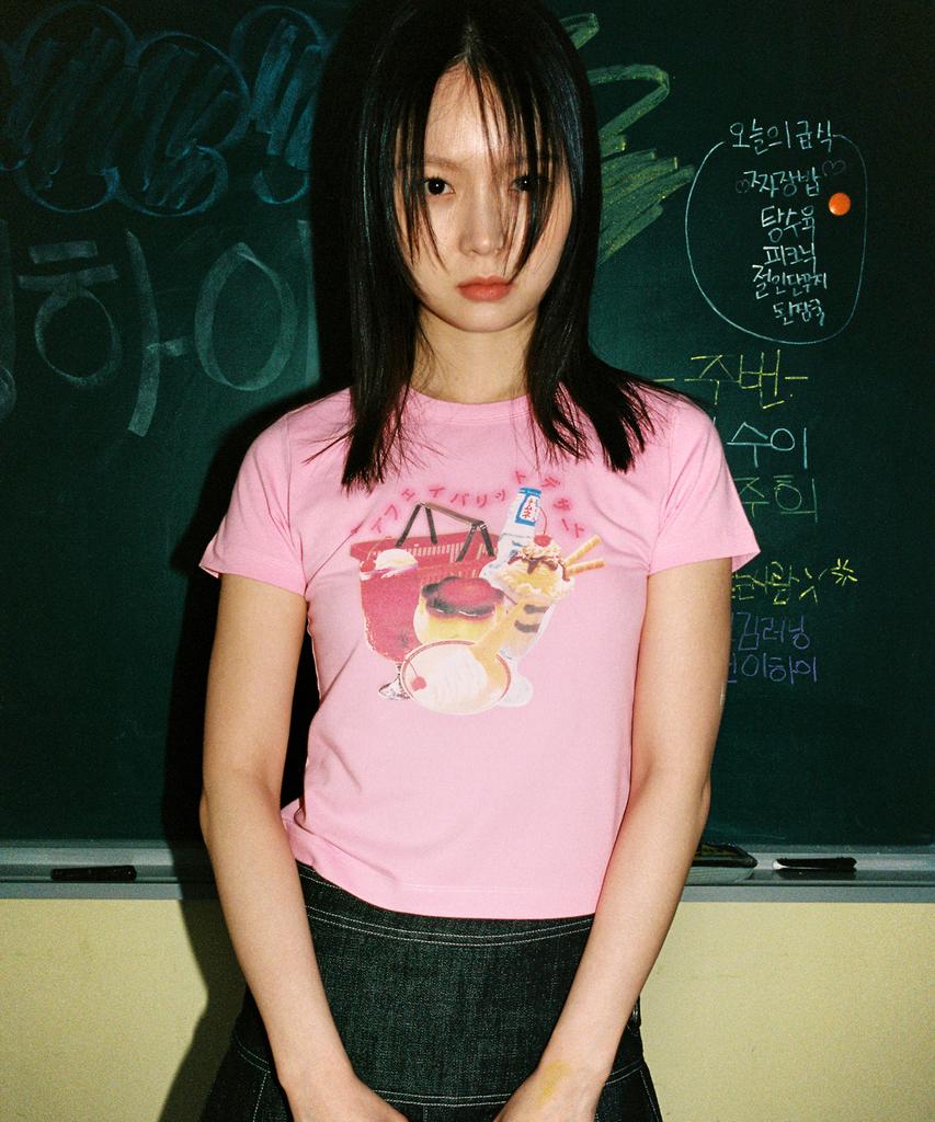 Leoninghai Dessert Crop H/S Tee [Pink]