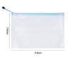 3pc Thickened Transparent Document Bag A4 Official Document Bag Mesh Zipper Bag, Large Capacity A4 File Bag, Waterproof File Bag