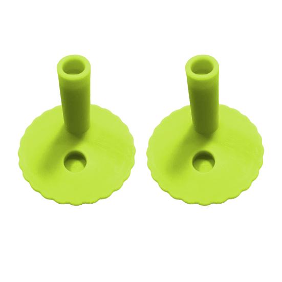 

2 шт. Гнучка соломинка для дитячої пляшки з водою Owala 12/15 унцій Силіконова кришка без BPA Аксесуари для соломинки Квіткові мереживні краї Замінні соломинки для Owala A зелений