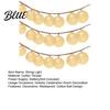 String Lights Decor Decorative Christmas Battery Powered Light Waterproof Cotton Ball 10/20/40 LEDs Wedding Halloween