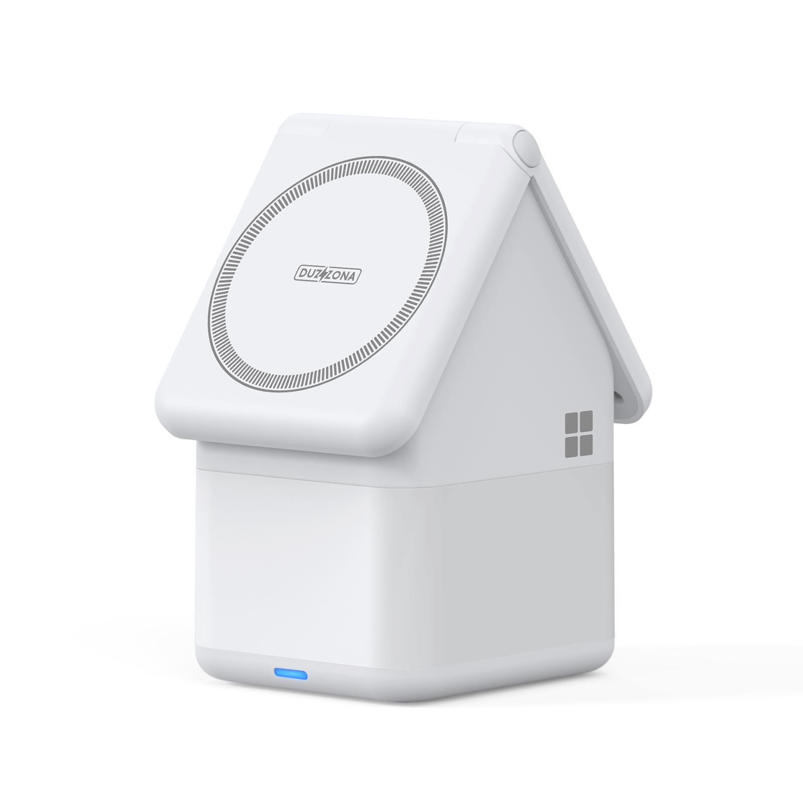 

Магнитная подставка для беспроводного зарядного устройства в форме дома 4 в 1, 15 Вт, ночник, мощный, но универсальный, заряжает во время сна