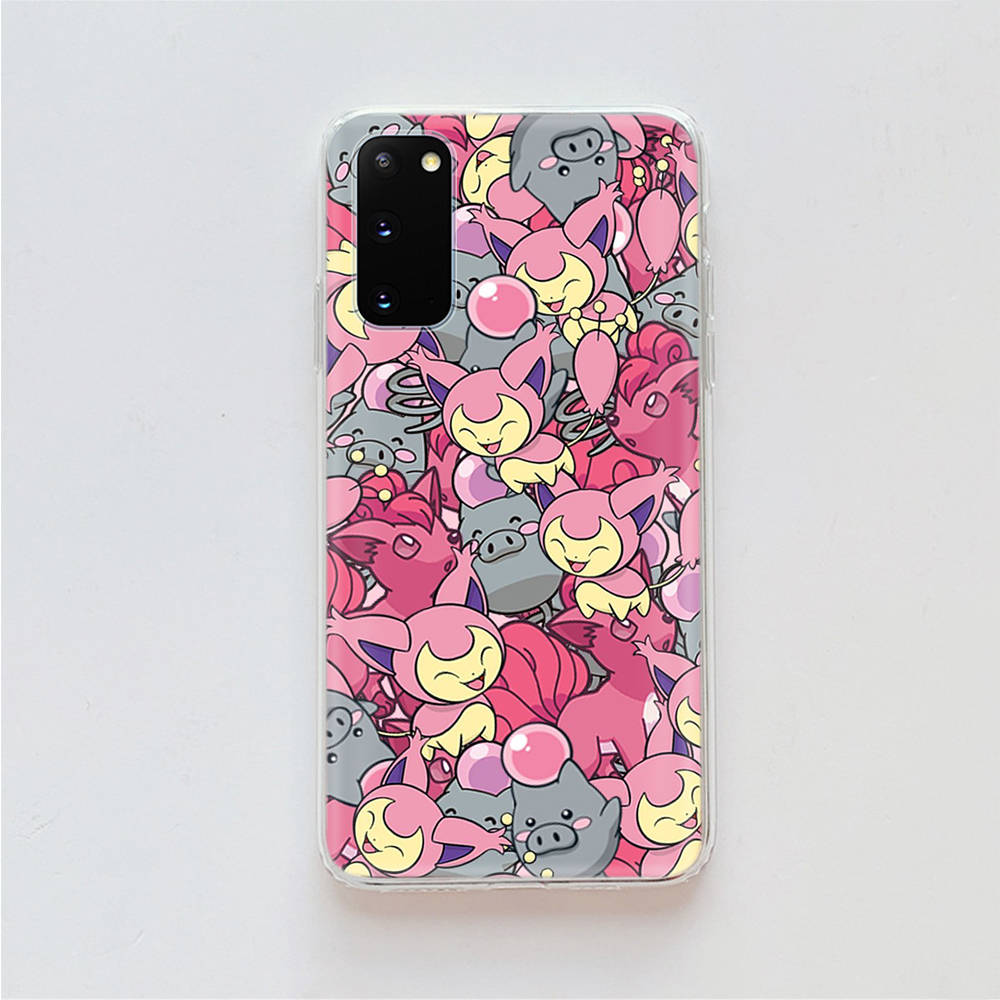 AP7 Pokemon Clear Case for Samsung A04 A14 A23 A34 A54 M23 M33 M52 M53 Realme 10 9 C30S C35 C55 VIVO Y02 Y21 Y33S Y51 X80 V25 Cover